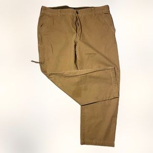 VTG gh bass & co 40x30 duck canvas slit cargo utility mens pants